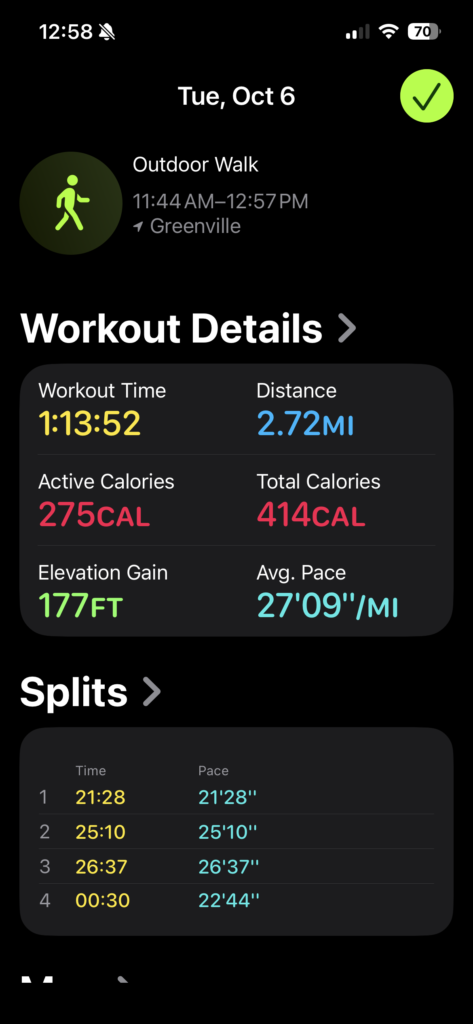 Seabiscuit — Walking workout