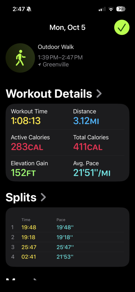 Seabiscuit — Walking workout